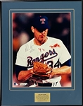 Nolan Ryan Signed 16x20 Inch Limited Edition Signed Photo from His "Bo Jackson Bloody Lip" Game (213/324) (BAS)