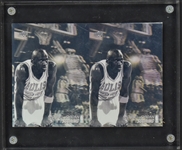 1991-92 Upper Deck #AW1 Michael Jordan "Award Winners" Hologram UNCUT Two-Card Panel