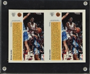 1991-92 Upper Deck #AW1 Michael Jordan Award Winners Hologram UNCUT Two-Card Panel