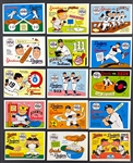 1970 Fleer Laughlin World Series Group of 105 with Duplication (Incl. 34 Card Partial Set)