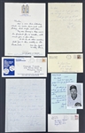 Baseball Hall of Famer and Superstar Signed Letter Collection of Nine Incl. Whitey Ford, Bobby Thompson and Others (BAS)