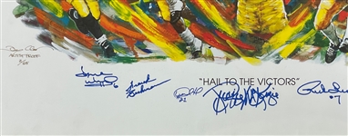 University of Michigan “Hail to the Victors” Limited Edition (2/65) Artists Proof Giclee Signed by Desmond Howard, Anthony Carter, Tyrone Wheatley and Others