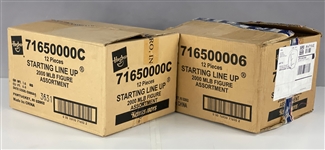 2000 and 2001 Starting LIneup Collection of 81 Incl. Six Hasbro Shipping Cases