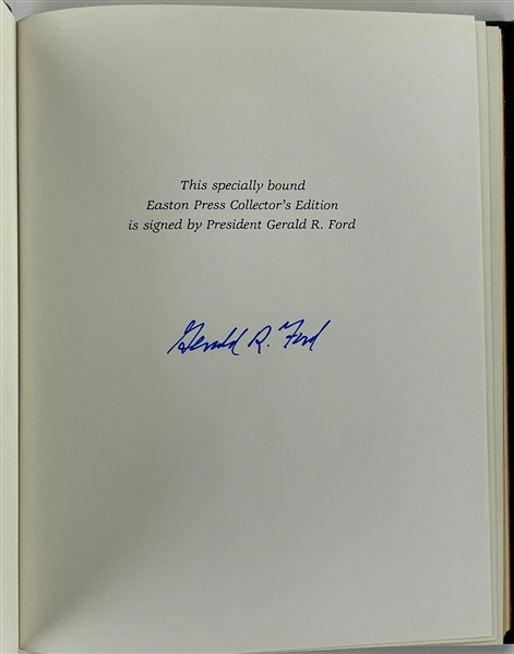 President Gerald Ford Easton Press Signed Edition of <em>Humor and the Presidency</em>
