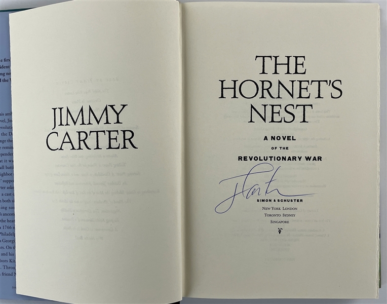 President Jimmy Carter Signed 2003 Novel <em>The Hornets Nest</em>