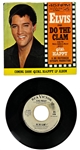 1960s Group of 8 Elvis Presley RCA Victor White and Yellow Label  “Not For Sale” 45 RPM Singles with Picture Sleeves (8 Different) 