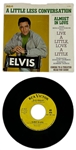 1960's Group of 8 Elvis Presley RCA Victor White and Yellow Label  “Not For Sale” 45 RPM Singles with Picture Sleeves (8 Different) 