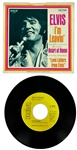 1970's Group of 10 Elvis Presley RCA Victor Yellow and Tan Label  “Not For Sale” 45 RPM Singles with Picture Sleeves (10 DIfferent)