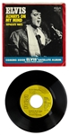 1970's Group of 10 Elvis Presley RCA Victor Yellow and Tan Label  “Not For Sale” 45 RPM Singles with Picture Sleeves (10 DIfferent)