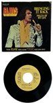 1970's Group of 10 Elvis Presley RCA Victor Yellow and Tan Label  “Not For Sale” 45 RPM Singles with Picture Sleeves (10 DIfferent)