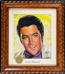 Elvis Presley Original Nicholas Volpes Artwork from the Legendary "Brown Derby" Restaurant in Hollywood
