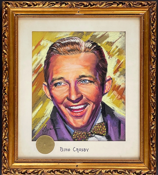 Bing Crosby Original Artwork from "The Brown Derby" in Hollywood - By Nicholas Volpes