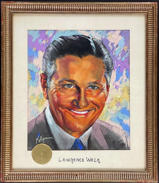 Lawrence Welk Original Artwork from "The Brown Derby" in Hollywood - By Nicholas Volpes