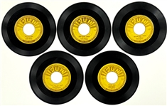 Complete Set of All Five Elvis Presley Sun Records 45 RPM Singles