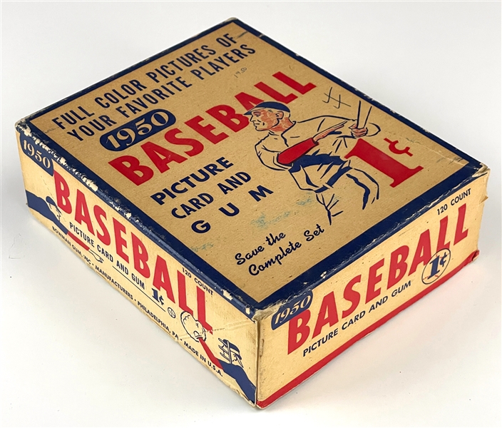 1950 Bowman Baseball 1-Cent Display Box - Dated