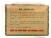 1952 Topps Baseball 5-Cent Display Box 