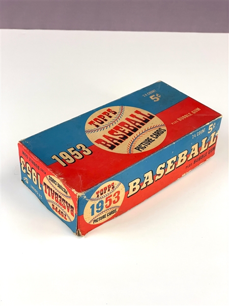 1953 Topps Baseball 5-Cent Display Box - Dated