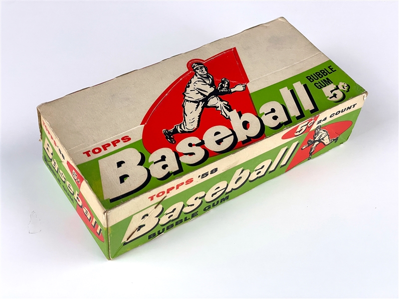 1958 Topps Baseball 5-Cent Display Box - Dated