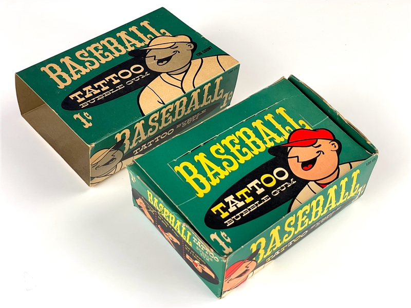 1960 Topps Baseball Tattoo 1-Cent Display Box - Undated
