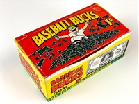 1962 Topps Baseball Bucks 1-Cent Display Box 