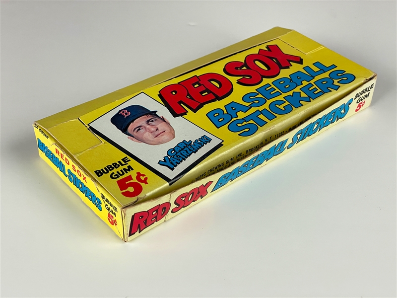 1967 Topps Baseball Red Sox Stickers 5-Cent Display Box