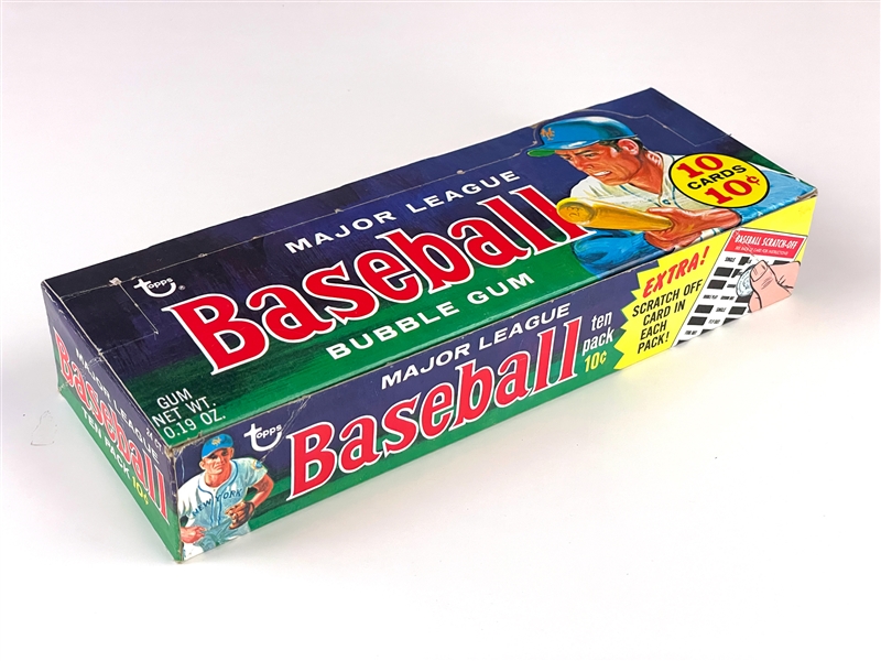 1970 Topps Baseball 10-Cent Display Box - "EXTRA! Scratch-Off" Variation