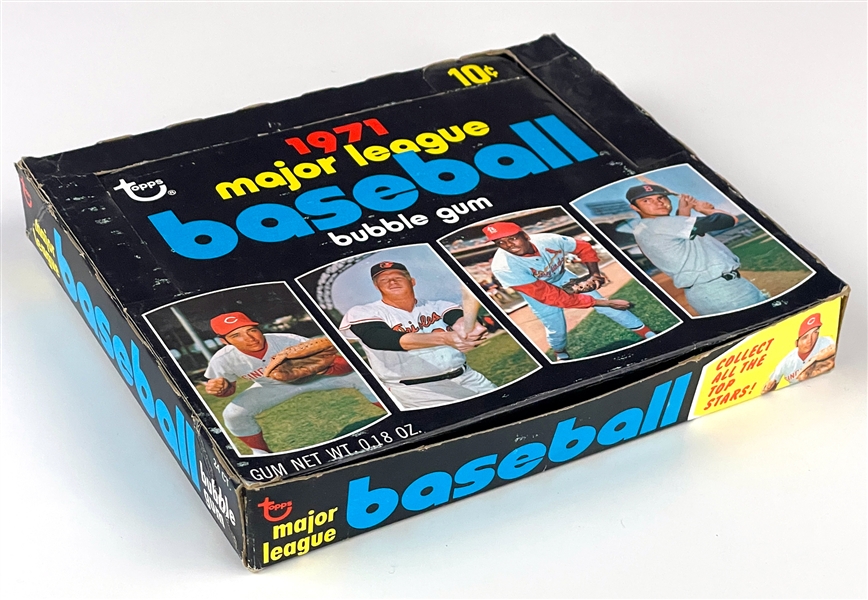 1971 Topps Baseball 10-Cent Display Box - "Collect All the Top Stars" Variation