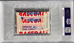 1952 Bowman Baseball Unopened 5-Cent Pack - Dated Variation -PSA NM-MT 8
