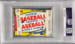 1957 Topps Baseball Unopened 1-Cent Pack - PSA NM-MT 8