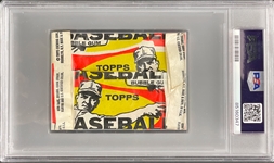 1959 Topps Baseball Unopened 1-Cent Pack - PSA NM-MT 8 - Repeating Variation