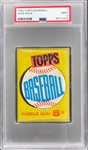 1960 Topps Baseball Unopened 5-Cent Pack - MINT 9