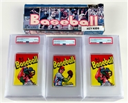 1973 Topps Baseball 10-Cent Display Box With Twenty PSA-Graded Unopened Packs
