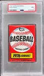 1976 Topps Baseball Unopened 15-Cent Pack - PSA MINT 9