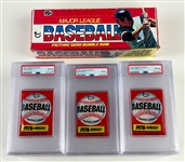 1976 Topps Baseball Box With 17 PSA-Graded Unopened Packs