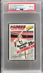 1977 Topps Baseball Unopened Cello Pack - George Brett Record Breaker - PSA NM-MT 8 