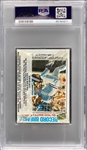 1977 Topps Baseball Unopened Cello Pack - George Brett Record Breaker - PSA NM-MT 8 