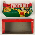 1960 Topps Football 5-Cent Display Box - Extra Metallic Stick-On Emblem Variation