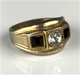 Elvis Presley Owned Gold Ring with Faux Diamond Center Stone