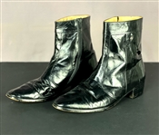 Elvis Presley Owned Black Leather Boots Given To Charlie Hodge