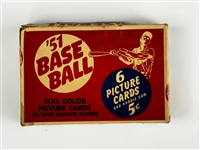 1951 Bowman Baseball 5-Cent Display Box - Dated