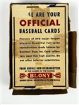 1951 Bowman Baseball 5-Cent Display Box - Dated