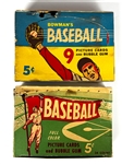 1954 and 1955 Bowman Baseball 5-Cent Display Boxes - Undated (2)