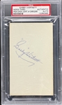 Gabby Hartnett Signed Index Card - PSA/DNA Encapsulated