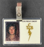1977 Elvis Presley Concert TCB Photo ID Badge from Sound Engineer Bruce Jackson