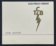 1977 Elvis Presley Concert TCB Photo ID Badge from Sound Engineer Bruce Jackson