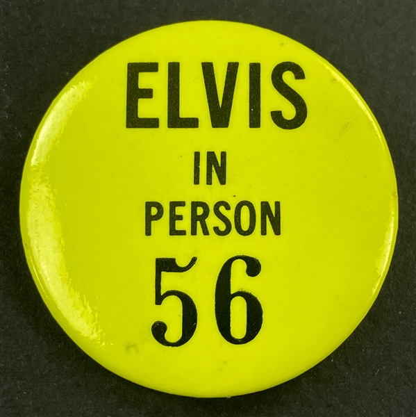 1974 "ELVIS IN PERSON - 56" Backstage Pass Button
