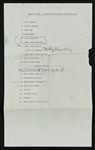 1975 Elvis Presley Show Las Vegas Hilton Stage Used Set List - December 1975 