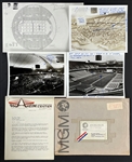 1973 Elvis Presley Show Concert Tour Archive Incl. Venue Photos and Floorplans Plus Colonel Parker MGM Envelope