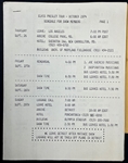1974 Elvis Presley Show Concert Tour Archive Incl. Intineraries, Correspondence and Other Documents