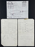 1975 Elvis Presley Show Concert Tour Archive Incl. Stage Drawings and Stage Requirements Documents